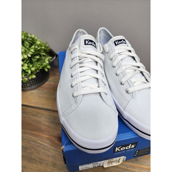 Keds Women’s White Canvas Shoes, Dream Foam, Size 10 - Picture 3 of 11